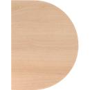 Extension table TOPAS LINE, for electrically height adjustable desks, D 600, oak/white