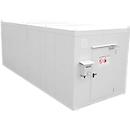 F-SAFE Gefahrstoffcontainer F90 BLS 2436 DIBt, isoliert, RAL 9002 grauweiß, B 3745 x T 2443 x H 2549 mm, 900 l Auffangvolumen