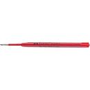 Faber-Castell Ersatz-Gelrollermine G2, Strichstärke 0,4 mm, Ø 0,7 mm, Schreibfarbe rot, dokumentenecht, mit Metallspitze, Kunststoff, 10 Stück