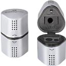 FABER-CASTELL Pencil sharpener with double reservoir Grip, light grey