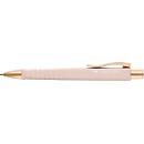 Faber-Castell retractable ballpoint pen Poly Ball XB, XB refill, pale rose