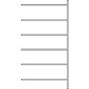 Fachbodenregal SSI Schäfer R3000, Anbauregal, 6 beschicht. Böden, Tiefe 600 mm, Fachlast 150 kg, B 1345/1315 x H 2490 mm