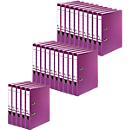 FALKEN Recycolor folder, DIN A4, spine width 50 mm, 25 pieces, purple