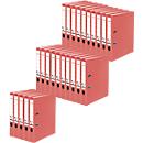 FALKEN Recycolor folder, DIN A4, spine width 50 mm, 25 pieces, red