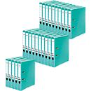 FALKEN Recycolor folder, DIN A4, spine width 50 mm, 25 pieces, turquoise