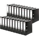 FALKEN Recycolor folder, DIN A4, spine width 80 mm, 20 pieces, black