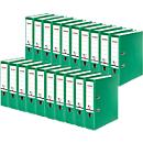 FALKEN Recycolor folder, DIN A4, spine width 80 mm, 20 pieces, green