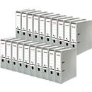 FALKEN Recycolor folder, DIN A4, spine width 80 mm, 20 pieces, grey