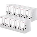 FALKEN Recycolor folder, DIN A4, spine width 80 mm, 20 pieces, white