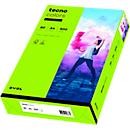 Farbiges Kopierpapier tecno colors, DIN A4, 80 g/m², leuchtendgrün, 500 Blatt