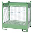 Fass-Stapelpalette Bauer FSP-2 D, Wände aus Drahtgitter, für 2 x 200 l Fass, grün