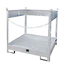 Fass-Stapelpalette Bauer FSP-4, seitlich offen, für 4 x 200 l Fass, verzinkt