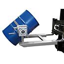 Fasskipper BAUER FD-HK mit Kurbel, Stahl, B 1000 x T 1245 x H 540 mm, grau