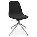 Fauteuil de conférence Topstar Sitness Life 1.1, pivotant/assis réglable en hauteur, sans accoudoirs, L 460 x P 390 x H 480-510 mm, piétement 4 branches, acier chromé &amp; tissu, noir