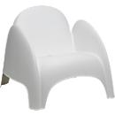 Fauteuil DUMBO - polypropeen - met geïntegreerde armleuningen - stapelbaar tot 4 stuks - blauw - set van 4 stuks
