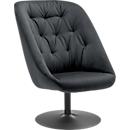 Fauteuil pivotant Paperflow SCOOP, mousse de polyuréthane, jusqu'à 120 kg, acier &amp; polyester, noir &amp; anthracite
