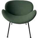 Fauteuil SMILE Paperflow - polyurethaanschuim - staal en polyester - zwart en; groen
