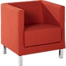 Fauteuil Wienea, stof rood