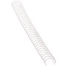 Fellowes metalen inbindruggen, formaat 14 mm, 100 stuks, voor 34-gaats inbindmachines metalen inbindrug, wit, 100