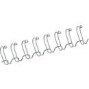 Fellowes metalen inbindruggen, formaat 14 mm, 100 stuks, voor 34-gaats inbindmachines metalen inbindrug, zilver, 100
