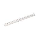 Fellowes plastic binding combs, Format 10 mm, 25 pieces, for plastic binding machines, white, 25 pieces