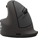 Fellowes Vertikalmaus Bretyta Plus+, Größe M, für Linkshänder, ergonomisch, 3-fache Konnektivität, 400-2400 dpi, mit Microban®-Schutz, schwarz