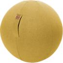 FELT seat ball, 100% polyester felt imitation, washable, tear-resistant, fastening loop, mustard