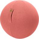 FELT seat ball, 100% polyester felt imitation, washable, tear-resistant, fastening loop, salmon