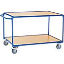 fetra® leichter Tischwagen, 2 Böden , 1200 x 800 mm