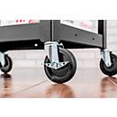 fetra Wire Box Trolley, acier, bleu, sans couvercle, L 1200 x l 800 x H 700 mm, jusqu'à 600 kg