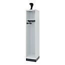 Feuerwehrspind C+P Evolo EXPERT, 1 Abteil, mit Sockel, B 400 x T 500 x H 1950 mm, RAL 7035 Lichtgrau/RAL 7016 Anthrazitgrau