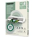 Feuilles de plastification Fellowes®, format A5, épaisseur 80 µ, PET recyclé, transparent mat, 100 pièces