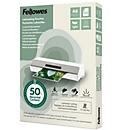 Feuilles de plastification Fellowes®, format A6, épaisseur 80 µ, PET recyclé, transparent mat, 100 pièces