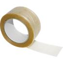 Fibre-reinforced PVC adhesive tape, transparent, 6 rolls