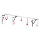 Fiets-ophangsysteem WSM, 1-zijdig, voor banden tot B 65 mm, B 1900 x D 350 x H 350 mm, Diefstalbeveiliging, staal, 6 ophangplekken