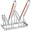 Fietsenrek, 1-zijdig, voor banden tot B 55 mm, B 700 x D 385 x H 815 mm, staal gegalvaniseerd, 2 parkeerplekken