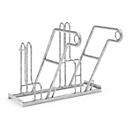 Fietsenrek WSM, 1-zijdig, voor banden tot B 55 mm, B 1000 x D 390 x H 800 mm, staal gegalvaniseerd, 2 parkeerplekken
