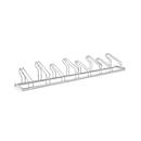 Fietsenrek WSM, 1-zijdig, voor banden tot B 55 mm, B 2800 x D 1850 x H 415 mm, staal thermisch verzinkt, 8 parkeerplekken, gemonteerd