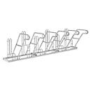 Fietsenrek WSM, 1-zijdig, voor banden tot B 55 mm, B 3000 x D 390 x H 800 mm, staal gegalvaniseerd, 6 parkeerplekken