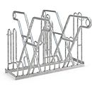 Fietsenrek WSM, 2-zijdig, voor banden tot B 55 mm, B 1080 x D 390 x H 800 mm, staal gegalvaniseerd, 4 parkeerplekken