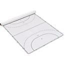 Film tactique Taktifol Handball, pour le handball, autocollant, inscriptible/effaçable, rouleau de 25 films, L 80 x H 60 mm, blanc