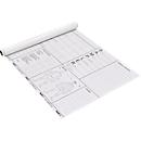 Film tactique Taktifol Rescue, évaluation des patients pour ambulances/choc, autocollant, inscriptible/effaçable, rouleau de 25 films, blanc