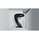 Firefighter locker C+P Evolo Flexo, 2 compartments, helmet holder, with feet, W 1000 x D 500 x H 1950 mm, RAL 7035 light gray/RAL 7035 light gray