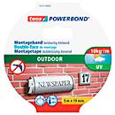 Fita adesiva de dupla face tesa Powerbond&reg; Outdoor, L 5 m x W 19 mm, para uso exterior, verde
