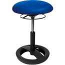 Fitness stool SITNESS BOB, ergonomic, seat height 440 - 570 mm, blue, base black powder coated