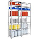 FIX- basisrek, met profiel 2, 3040 mm hoog, verzinkt