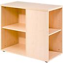 Fixed file cabinet JENA, W 400 x D 800 x H 720 mm, maple finish