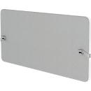 Flex akoestische achterwand, 40 mm dik, met adapter, geluidsabsorberend, modulair uitbreidbaar, tafelbevestiging, B 2000 x H 600 mm, lichtgrijs