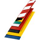 Floor marking tape, W 75 mm, L 50 m, yellow