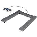 Floor pallet scale Kern UIB, with indicator, max. weighing range 3000 kg